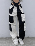 Patchwork Corduroy Cargo Pants- Outfit