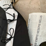 Fashion Spliced Wide Leg Pants Women High Waist Bow Chic Design Straight Trousers Spring Basic Oversized 4Xl Casual