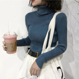 Sweater Womens 2021 Autumn Winter Tops Korean Slim Women Pullover Jumper Knitted Sweater Pull Femme Hiver