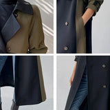 American Top Quality Autumn spring Trench Coat women Long Coat Simple Chic Classic Female Windbreaker