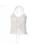 Tie Strap Broderie Lace Corset Top- Outfit