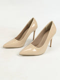New Fashion Pointed High-Heeled Women's Banquet White Women's Large Size Shoes Single