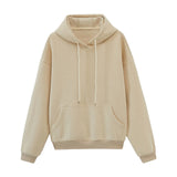 Womens Tracksuits Hooded Sweatshirts 2021 Autumn Winter Fleece Oversize Hoodies Solid Pullovers Jackets Unisex