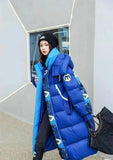 Women's 90% White duck down Coat 2023 Winter Ladies Hooded Down Jackets Thicken Warm Long Overcoat Casual Loose Parkas