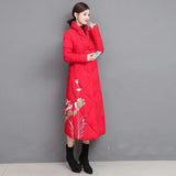clothes Women Parkas Winter Hooded Warm Coat Slim Cotton Padded Basic Jacket Female Casual long Outwear