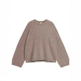 Shooting-2025 Explosion Comfortable Warm Solid Color Round Collar Knitted Tie-Up