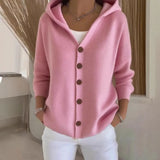2025 New Solid Color Collar Long-Sleeved Jersey Elegant Loose Sweater
