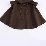 Fashion Round Tie With Belt Knitted