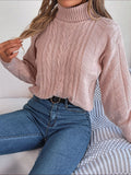 2025 Leisure High-Necked Knitted Sweater Women's
