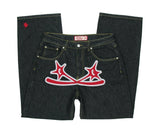 Y2K Jeans Men Hip Hop Gothic Street New Rock Clothing Jeans Women Pants Harajuku Casual Black Denim Trousers
