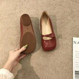 Head Evening Wind Literary Soft-Soled Single Shoes Women 2025 New Fairy Vintage Bow Bean Bean Shoes Women's Single