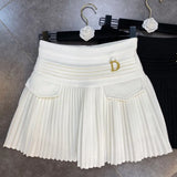 2022 Spring Summer New Arrivals High Waist Short Mini Pleated Skirt Streetwear Women
