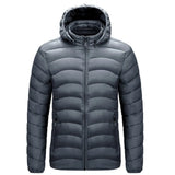Color Parka Coat Men\'s Winter New Style Hooded Jacket Warm and Lightweight Splicing Parka Coat Jacket