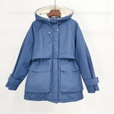 Large Natural Fox Fur Hooded Winter Jacket Women 90% White Duck Down Thick Parkas Warm Sash Tie Up Snow
