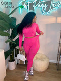 Fashion Hollow Tracksuit Two Piece Set Women Long Sleeve O-Neck Elastic Tops+Leggings Female Sporty Matching