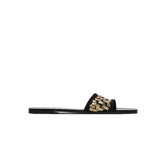 ZARZ Slippers Woman 2022 Flat Shoes Spring Summer New Sexy Fashion Golden Weave Square Toe Flat-Heeled Beach Sandals For