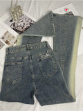 New Elegant Flared Jeans Woman Low Waist Stretch Cotton Denim Pants Vintage Streetwear Y2k Fashion Jean Female