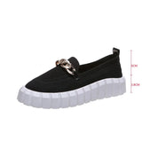 Knitting Shoes for Women Fashion Platform Slip on Flat Casual Shoes Metal Mesh Breathable Ladies Loafers Zapatos