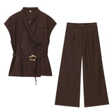 Autumn Zipper Bomber Jacket Jacket + Velvet Trousers Women's