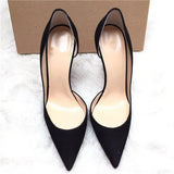 Women Sexy D'Orsay 12cm High Heels Pointed Toe Elegant Ladies Party Shoes 10cm Thin Stiletto Pumps Customized Accept
