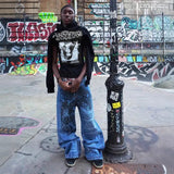Hung Punk Hoodie Splicing Hoodie Casual Commuter