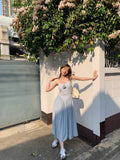 Summer Sexy Women Dress Patchwork Spaghetti Strap Dresses Midi Beach Club Party Long