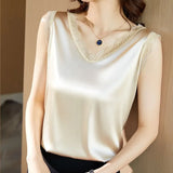 Silk Women Blouses Shirts Casual Women V-neck Embroidery Satin Blouse Tops Woman Elastic Lace Shirt Top Blusas