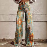 Zingj Style Ebay Plus Size Female Casual Pants Thin Wide Leg Pants-Outfit