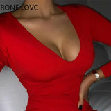 Women Chic Deep V neck Rhinestone Patchwork Hollow out Mini Bodycon Summer Sexy Party Red