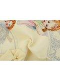Summer Women's Shirt Puff Sleeve Square Collar Casual Vintage Chic Kawaii Print Top Harajuku Streetwear Loose Female