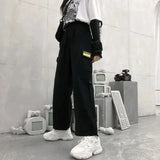 And American Street Trend Cargo Pant Men 2023 New Y2k Fashion Minus Two Black Pants Harajuku Hip Hop Loose Overalls