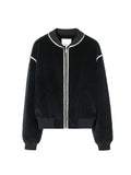 Short Baseball Jacket Coat 2023 New Korean Autumn and Winter Casual Black Jacket Top Female Cardigan Zipper