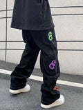 Men's Multi Pocket Printed Cargo Jeans- Outfit