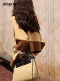Women's Lapel Stripe Knitted Sweaters 2022 Autumn Winter Loose Soft Warm Casual Female High Strecth Sweaters
