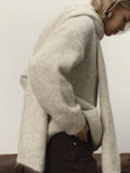 Lazy Wind Soft Woolen Sweater Women's New Set Of Relaxed Knitted Sweater In Autumn And